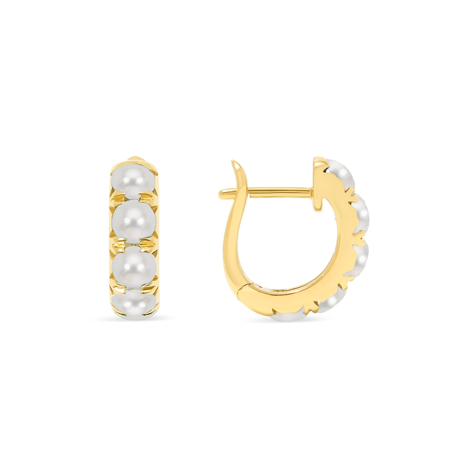 The Midi 18K Gemstone Hoops