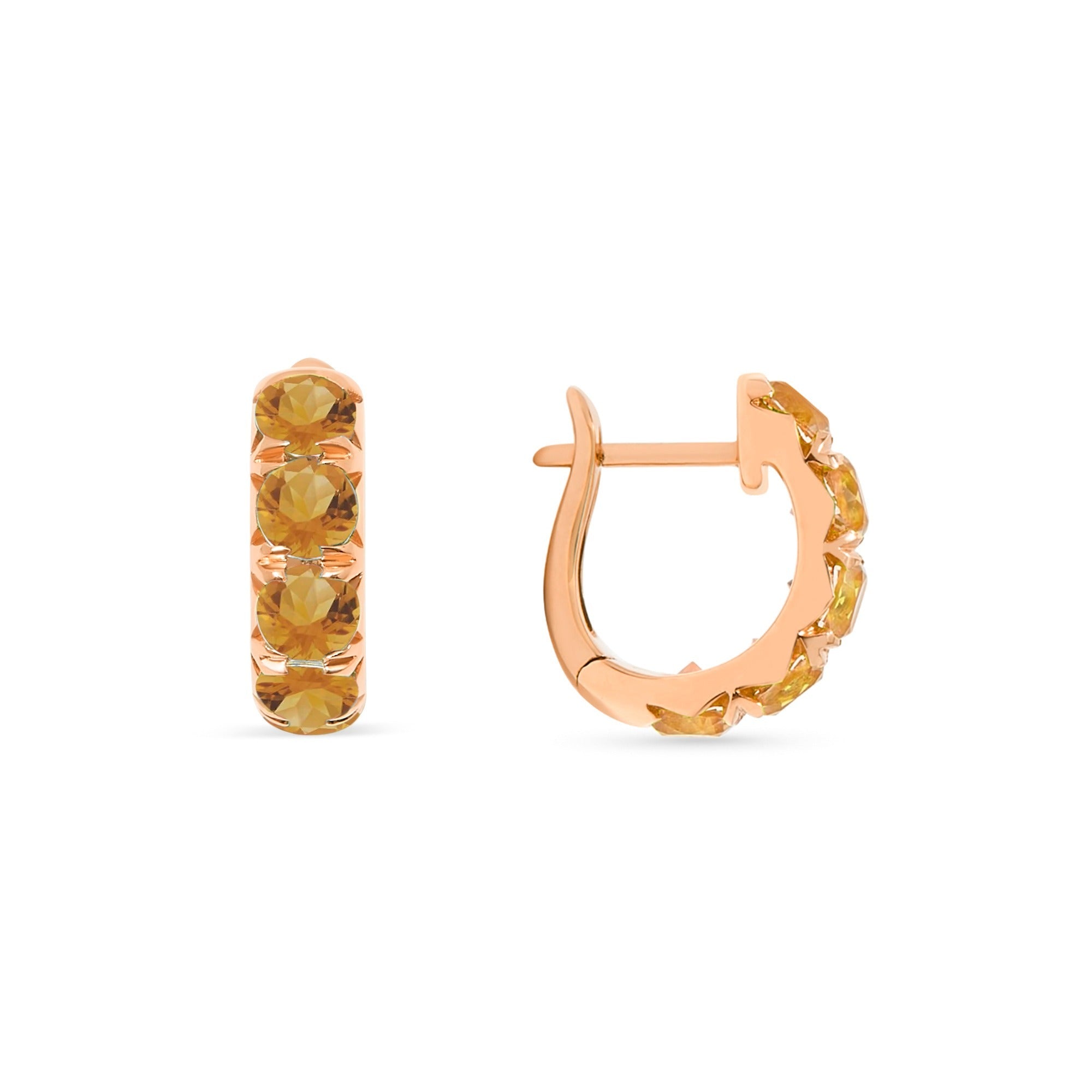 The Midi 18K Gemstone Hoops