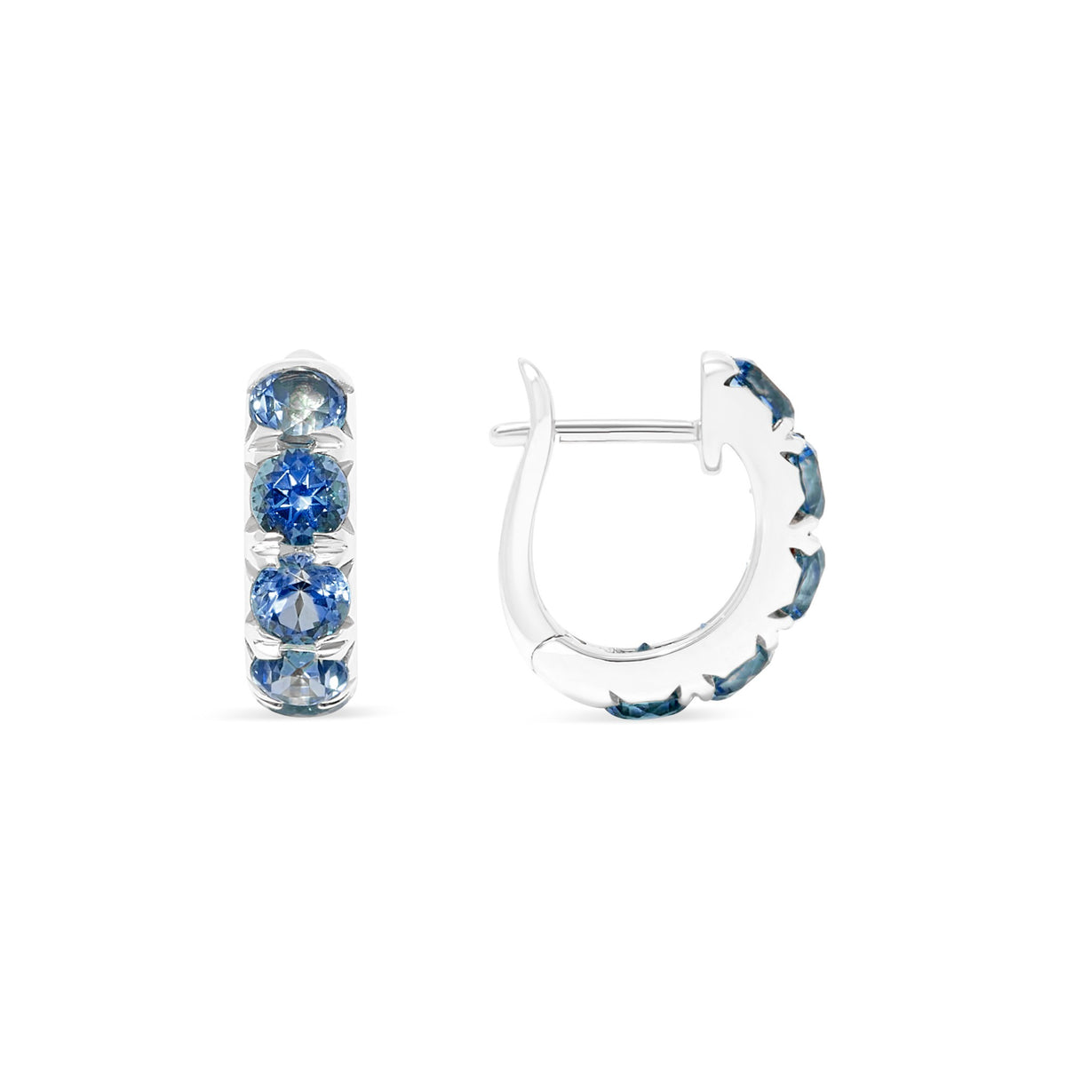 The Midi 18K Gemstone Hoops