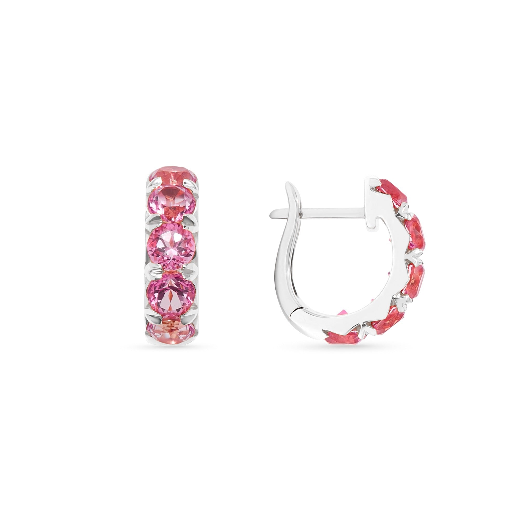 The Midi 18K Gemstone Hoops