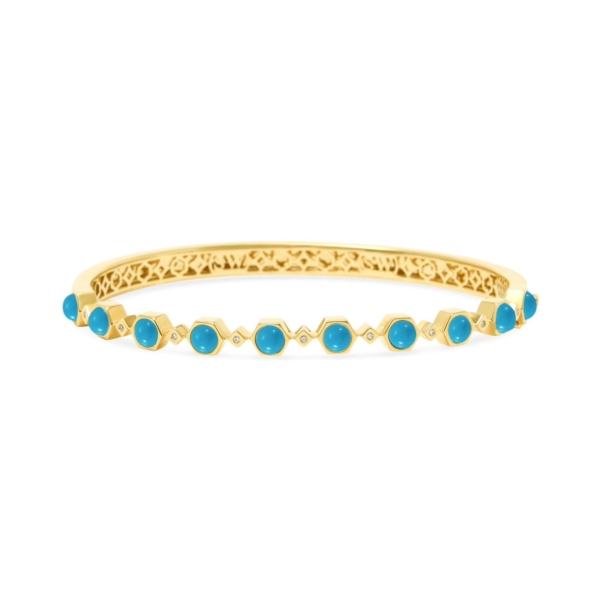 Galileo 18K Gemstone &amp; Diamond Bangle