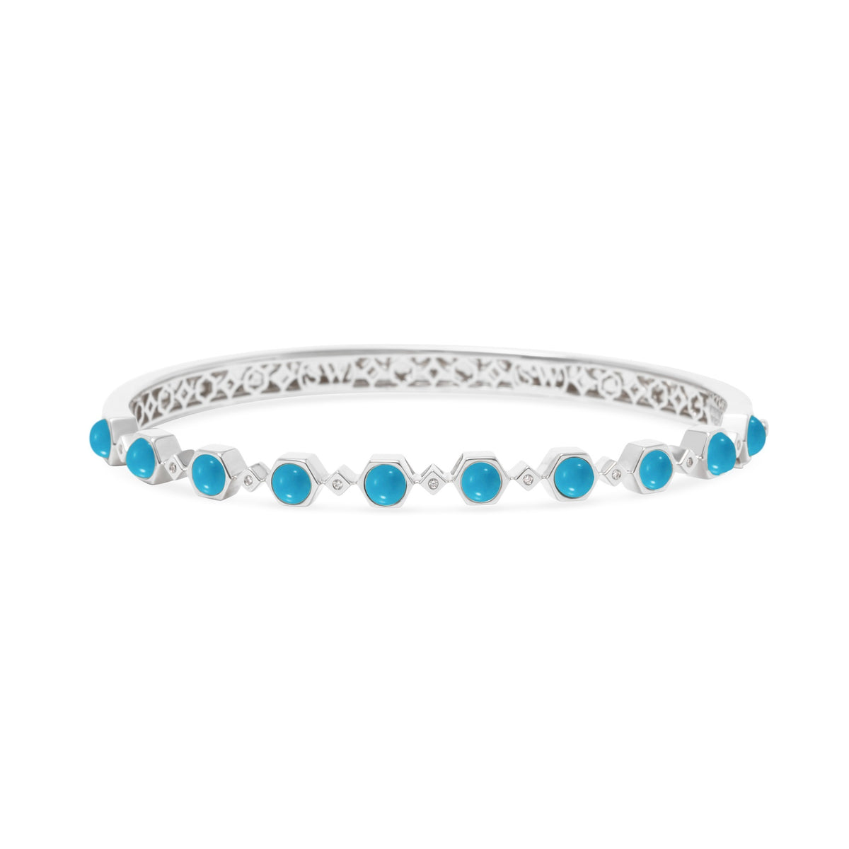 Galileo 18K Gemstone &amp; Diamond Bangle