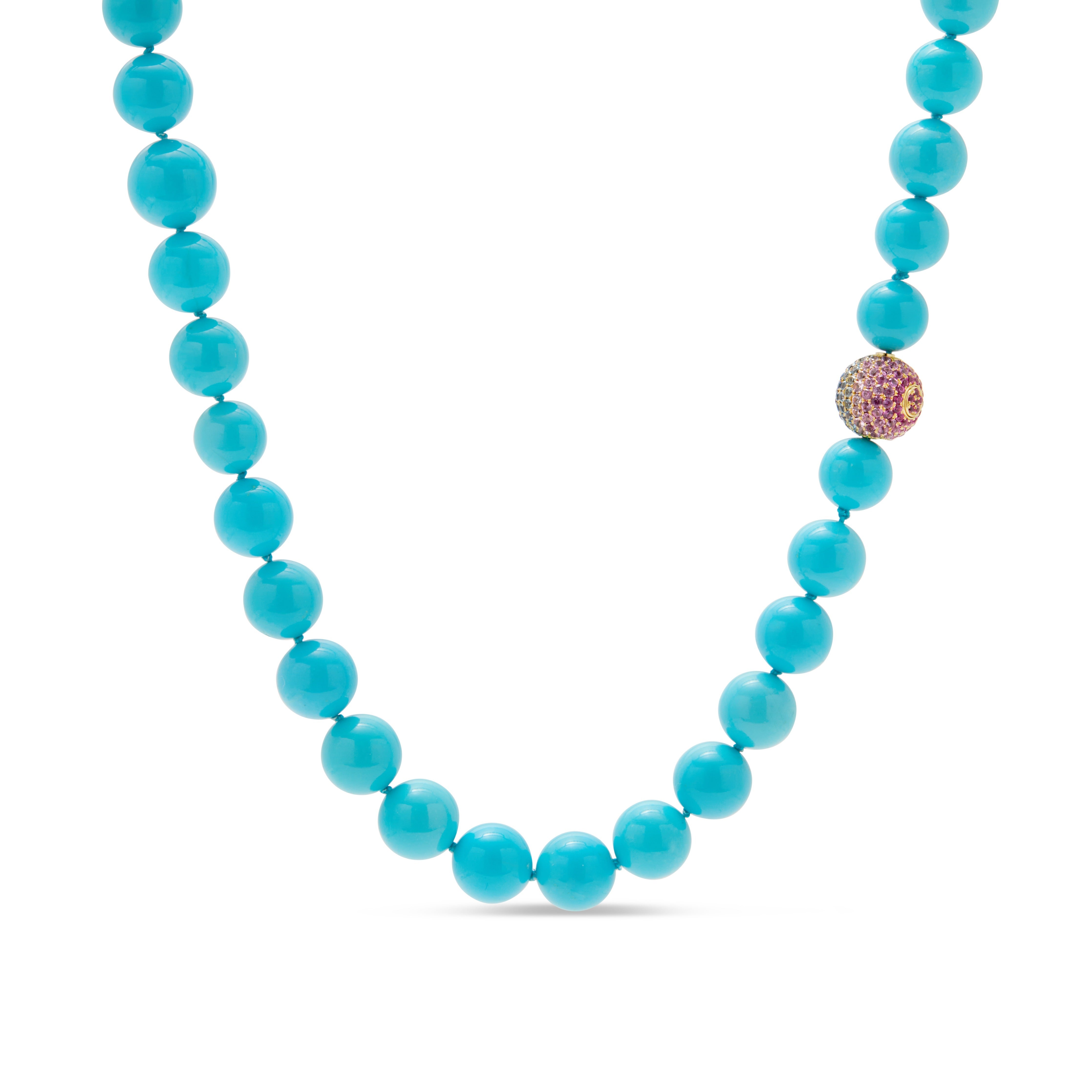 Sleeping Beauty Turquoise Necklaceロンハーマン Sleeping Beauty Turquoise Pendant Necklace for Women in 14K