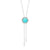 Honeycomb Gem 18K Lariat