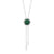 Honeycomb Gem 18K Lariat