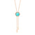 Honeycomb Gem 18K Lariat