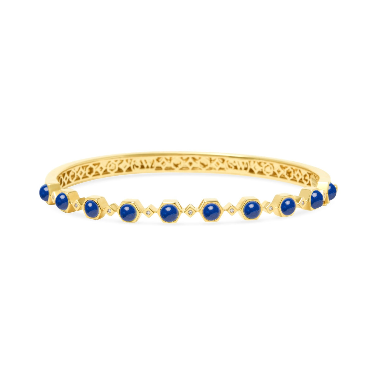 Galileo 18K Gemstone &amp; Diamond Bangle