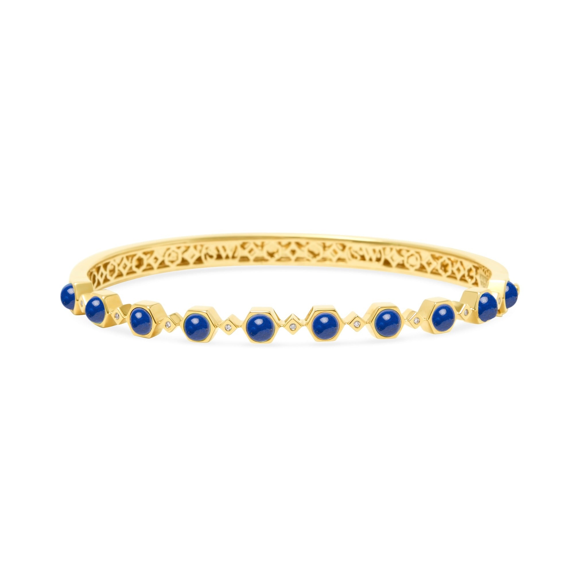 Galileo 18K Gemstone & Diamond Bangle