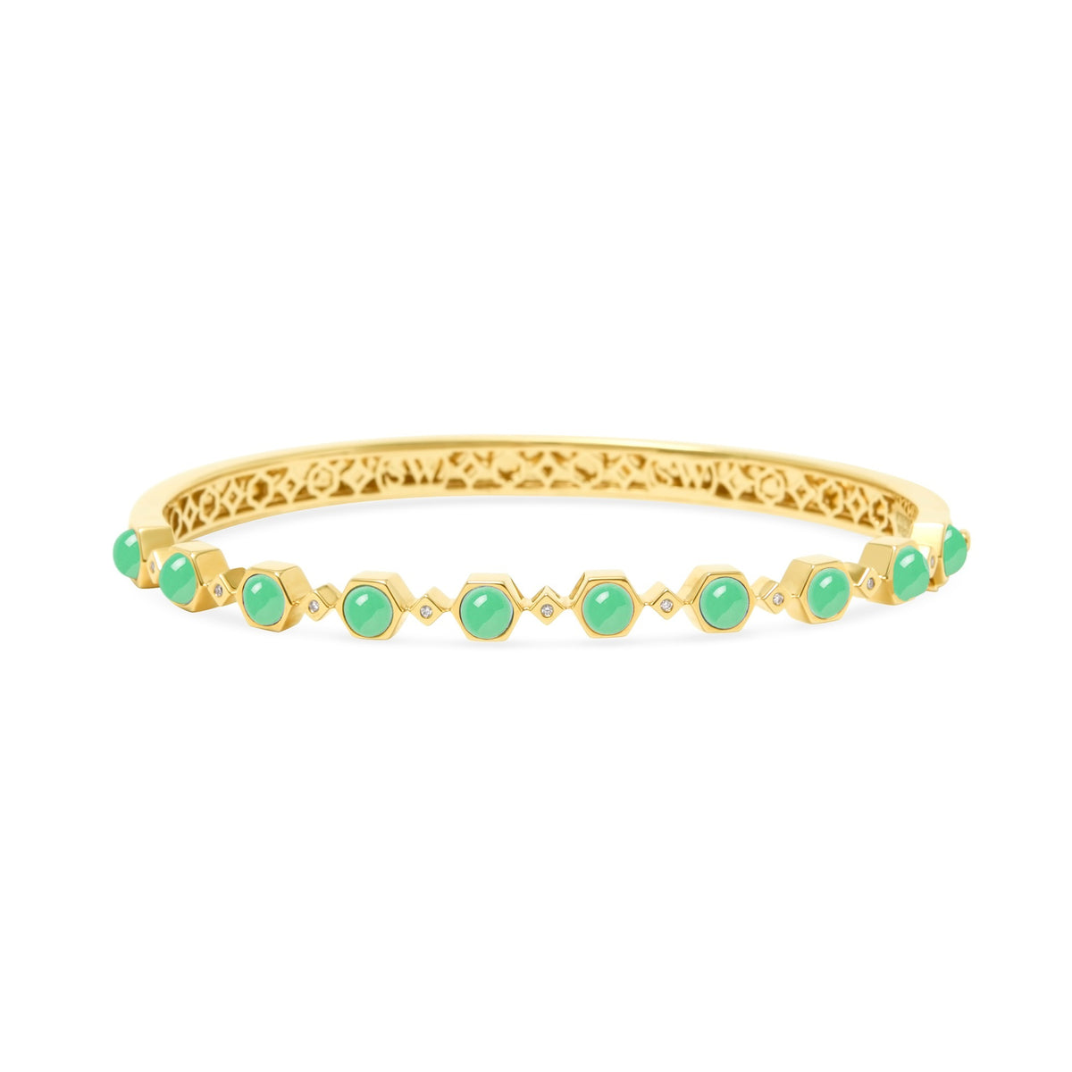 Galileo 18K Gemstone &amp; Diamond Bangle