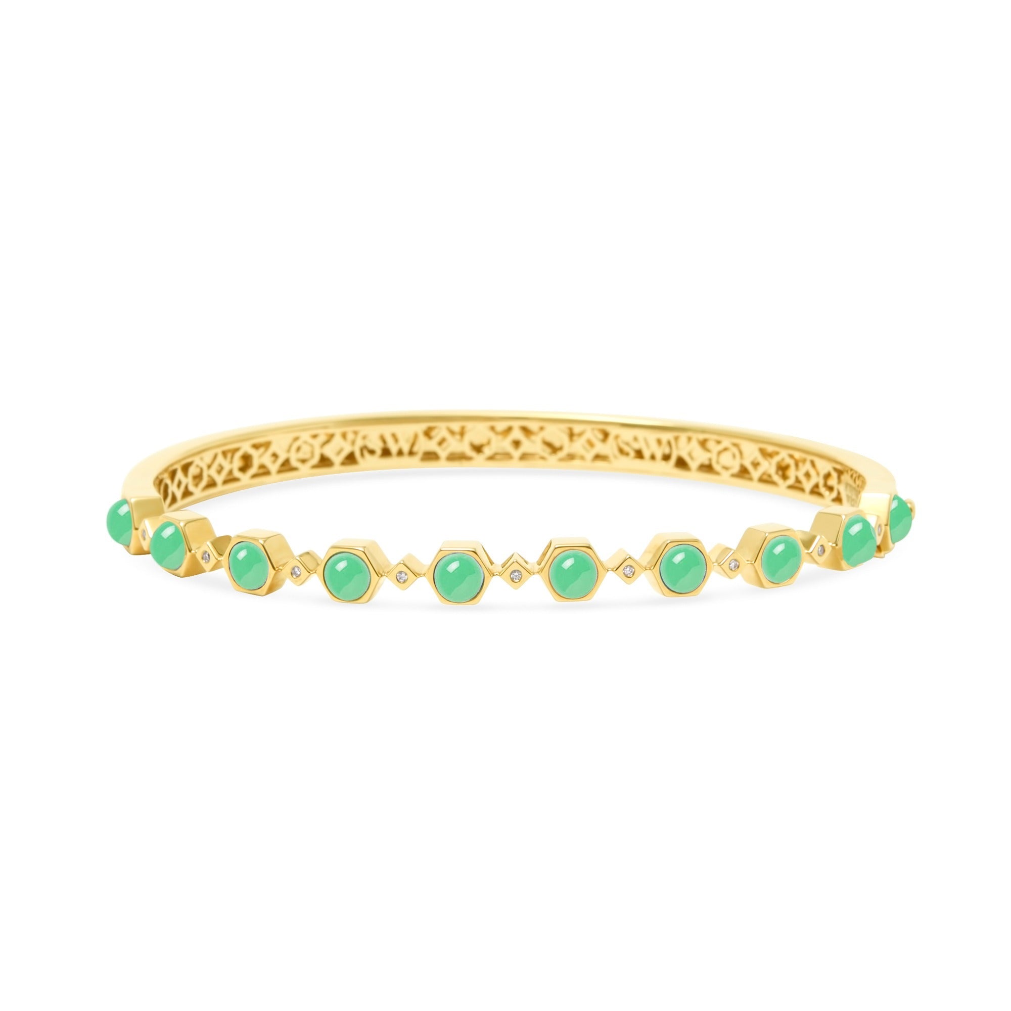 Galileo 18K Gemstone & Diamond Bangle