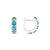 The Midi 18K Gemstone Hoops