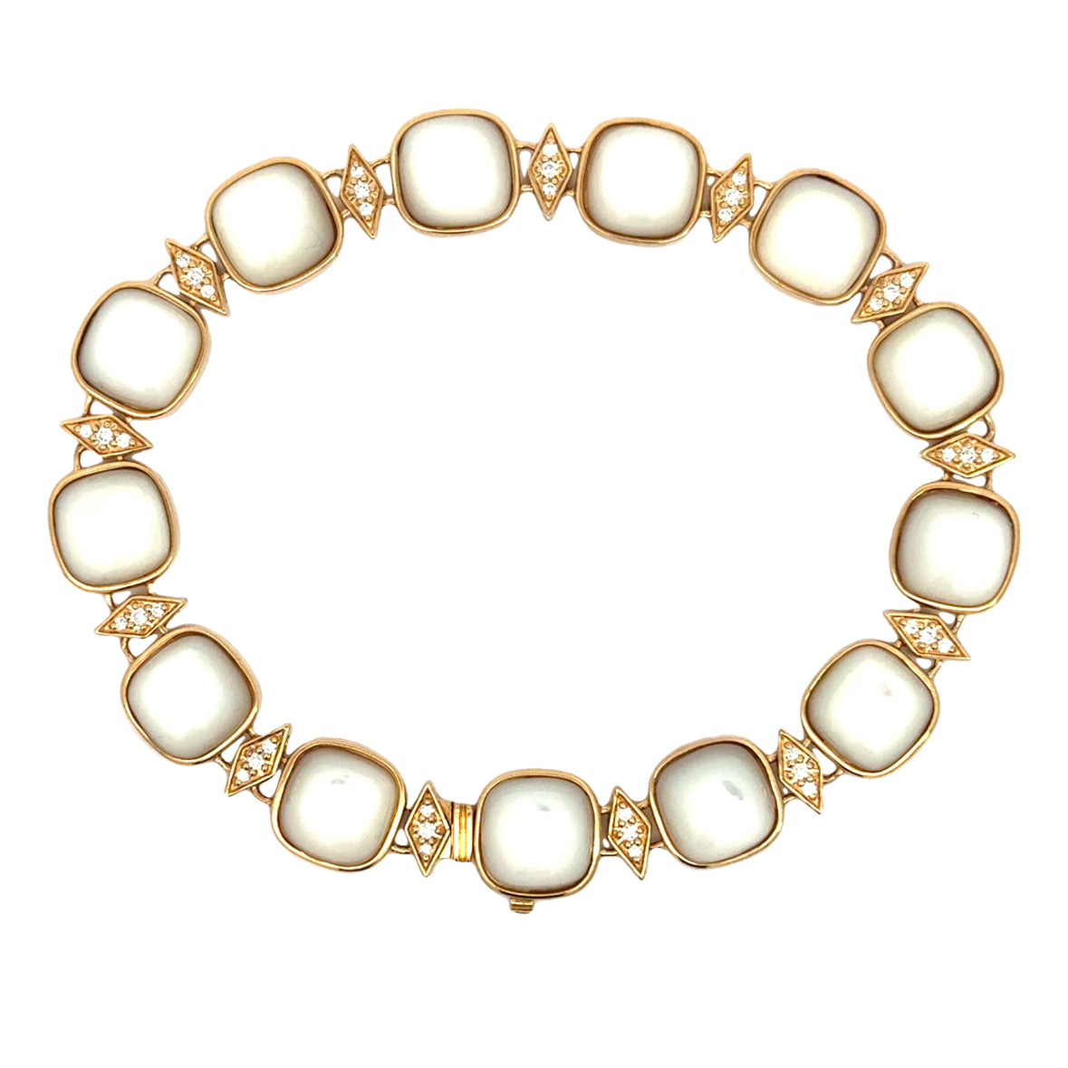 The Astral 18K Gemstone Latch Bracelet