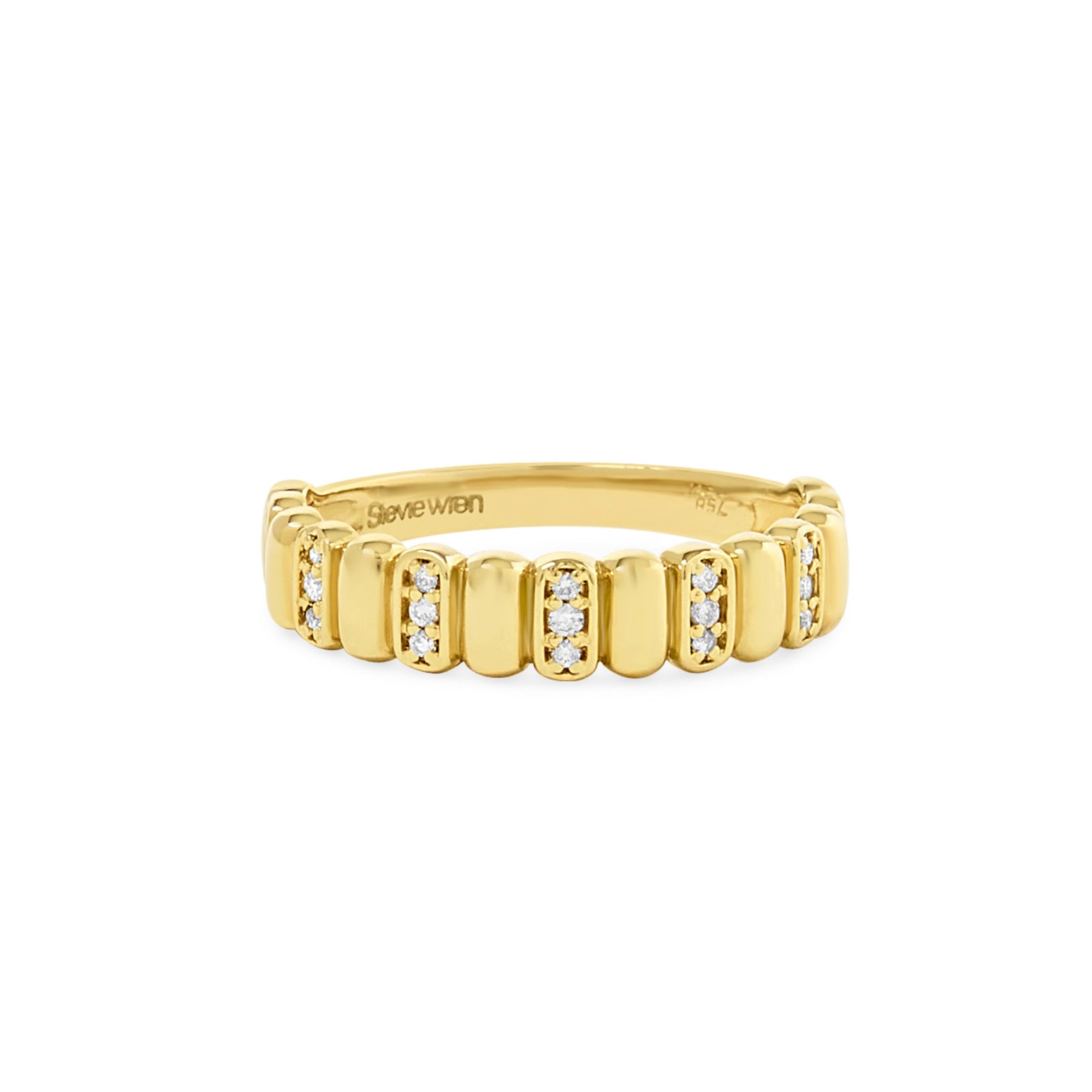 The Stevie Wren Dottie Ring - 18K Gold with Diamonds