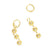 Sunburst 18K Diamond Dangle Earrings