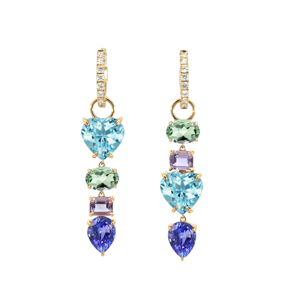 The Heartstring 18K Gem Earrings