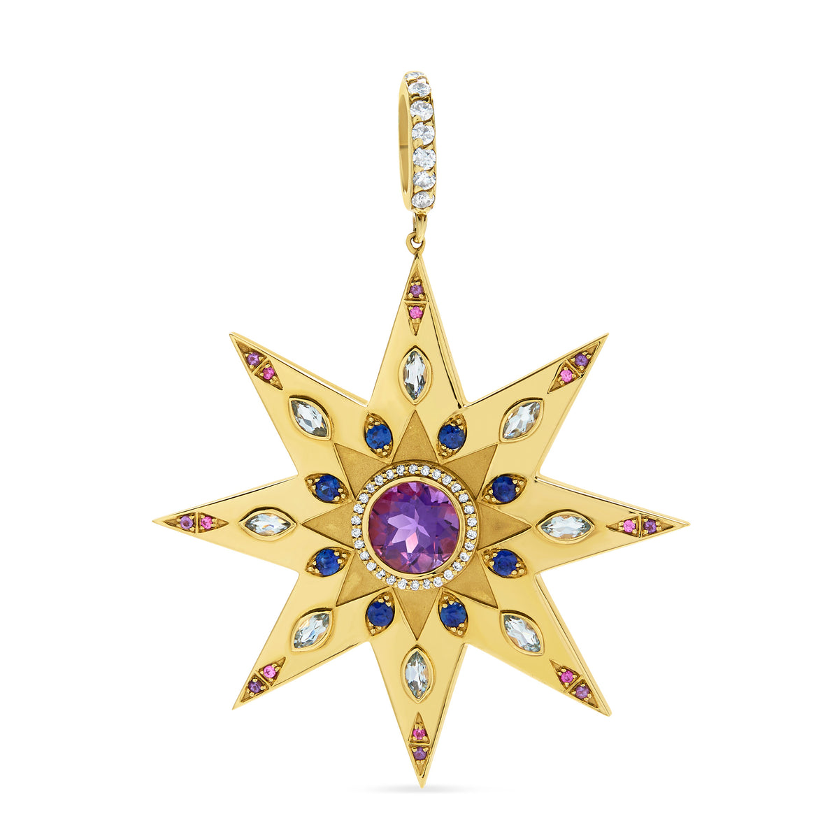 The Wanderstar 18K Gemstone Pendant