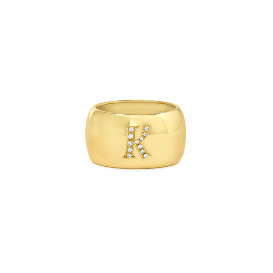 Ode to Me 18K Initial Band