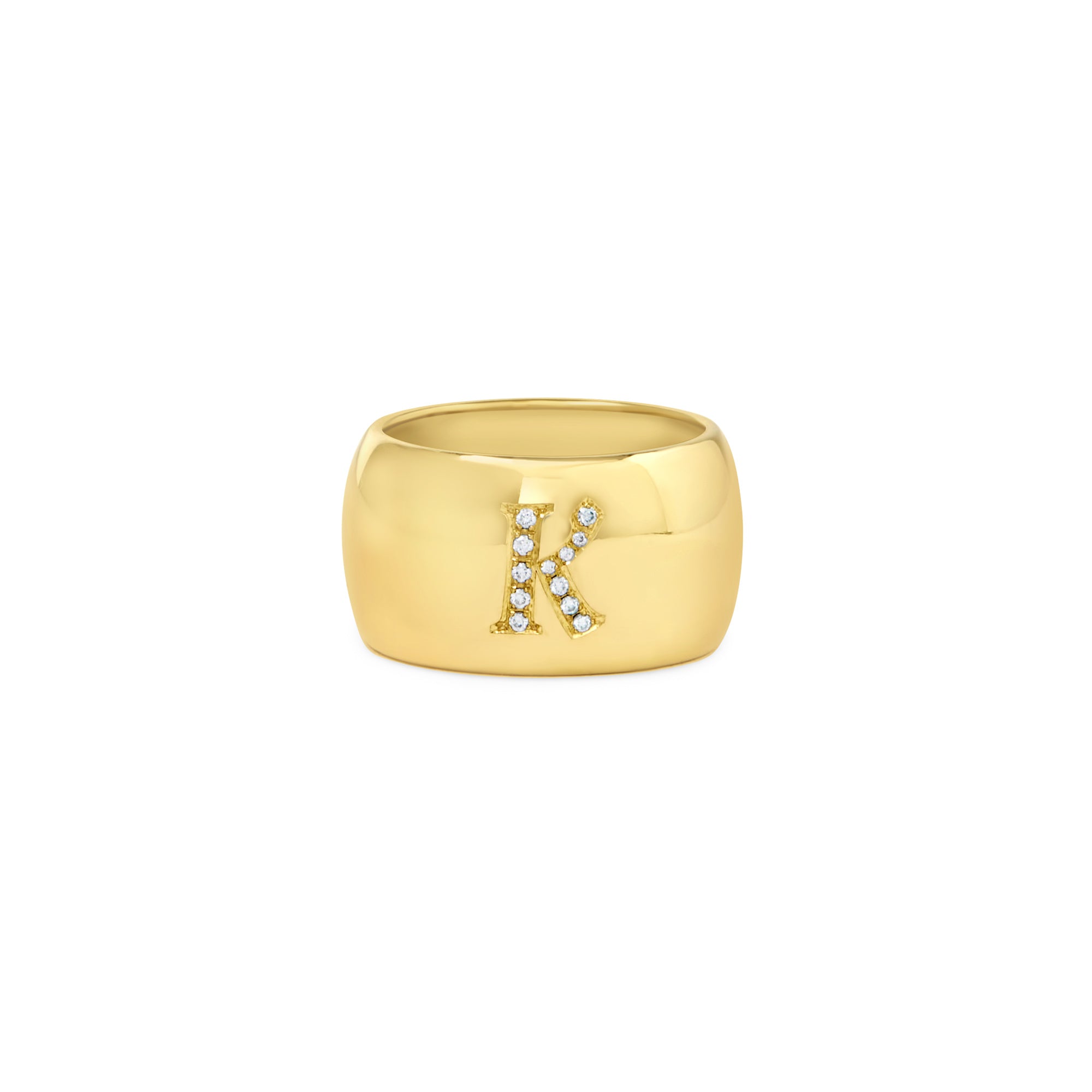 Ode to Me 18K Initial Band