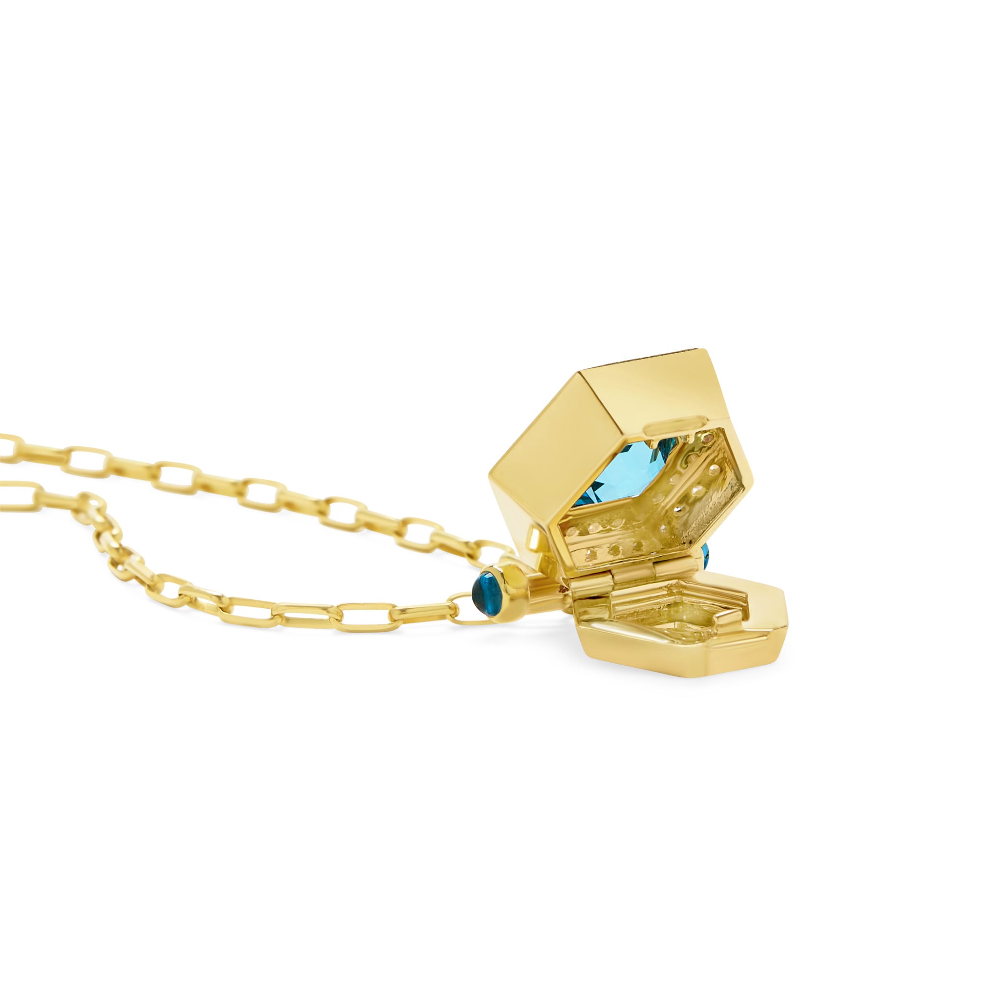 The Lumira 18K Gemstone Locket