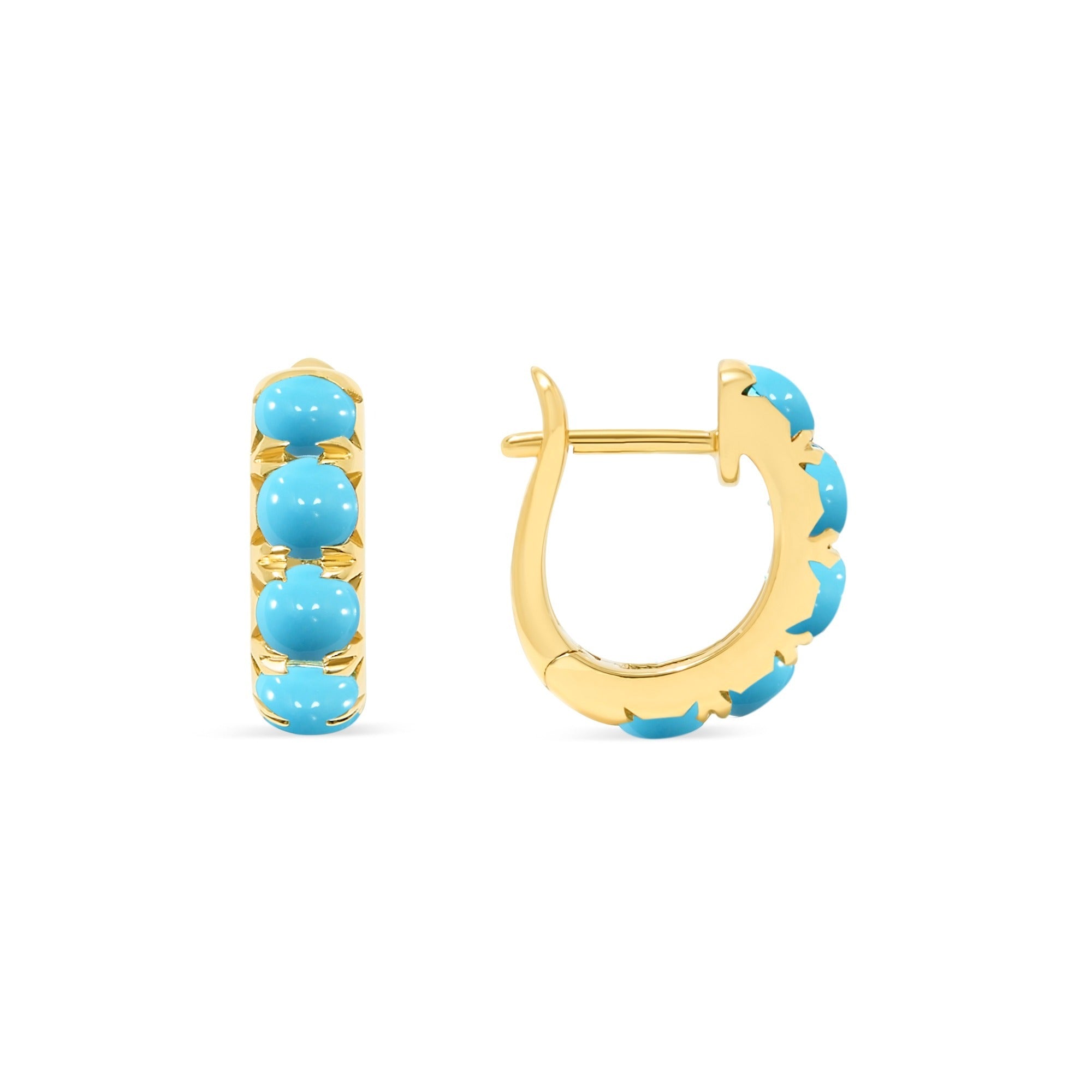 The Midi 18K Gemstone Hoops