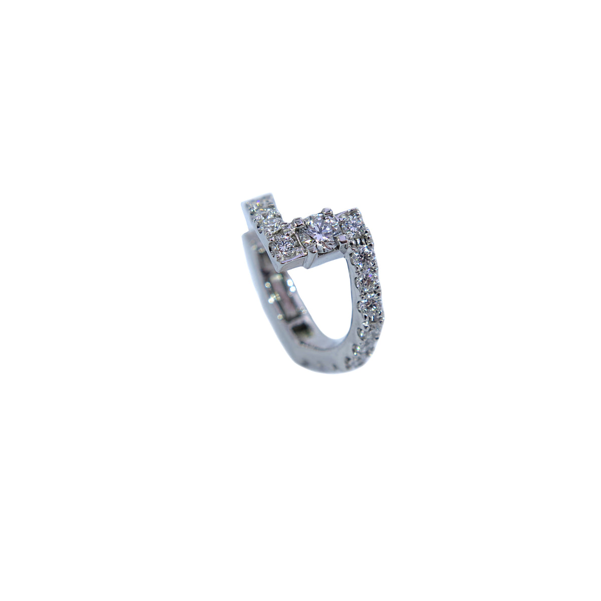 Gemstone 18K Bolt Ear Cuff