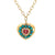 The Lover 14K Gemstone & Diamond Heart Necklace