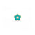 Enamel 18K Diamond Daisy Stud