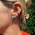 Diamond 18K Double Bar Ear Cuff