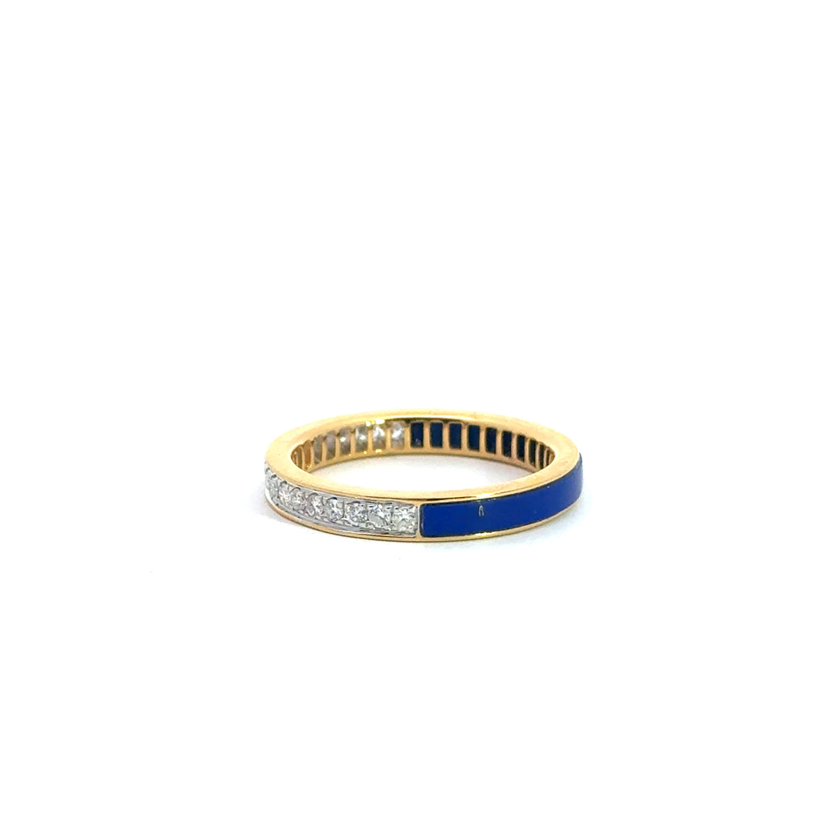 Selene 18K Gemstone &amp; Diamond Band