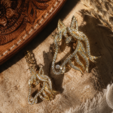 Foal 18K Diamond Horse Necklace