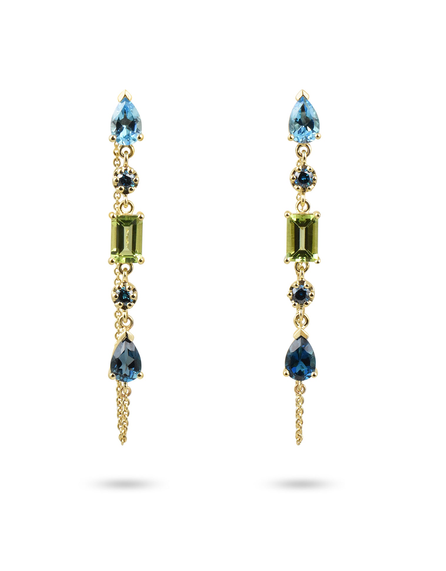 The Date Night 14K Gemstone Chain Dangles