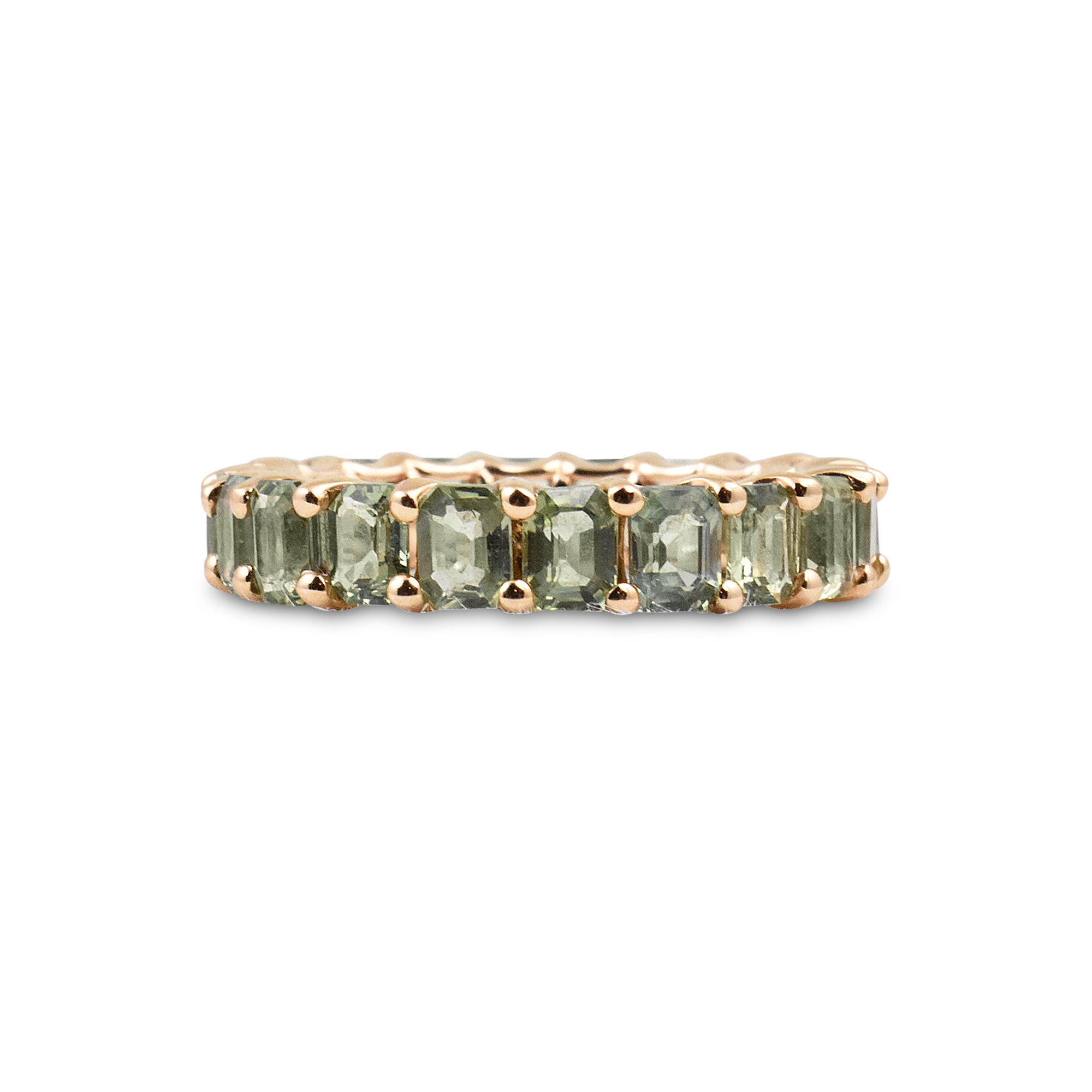 Ombre Gemstone Eternity Ring in 14K Gold