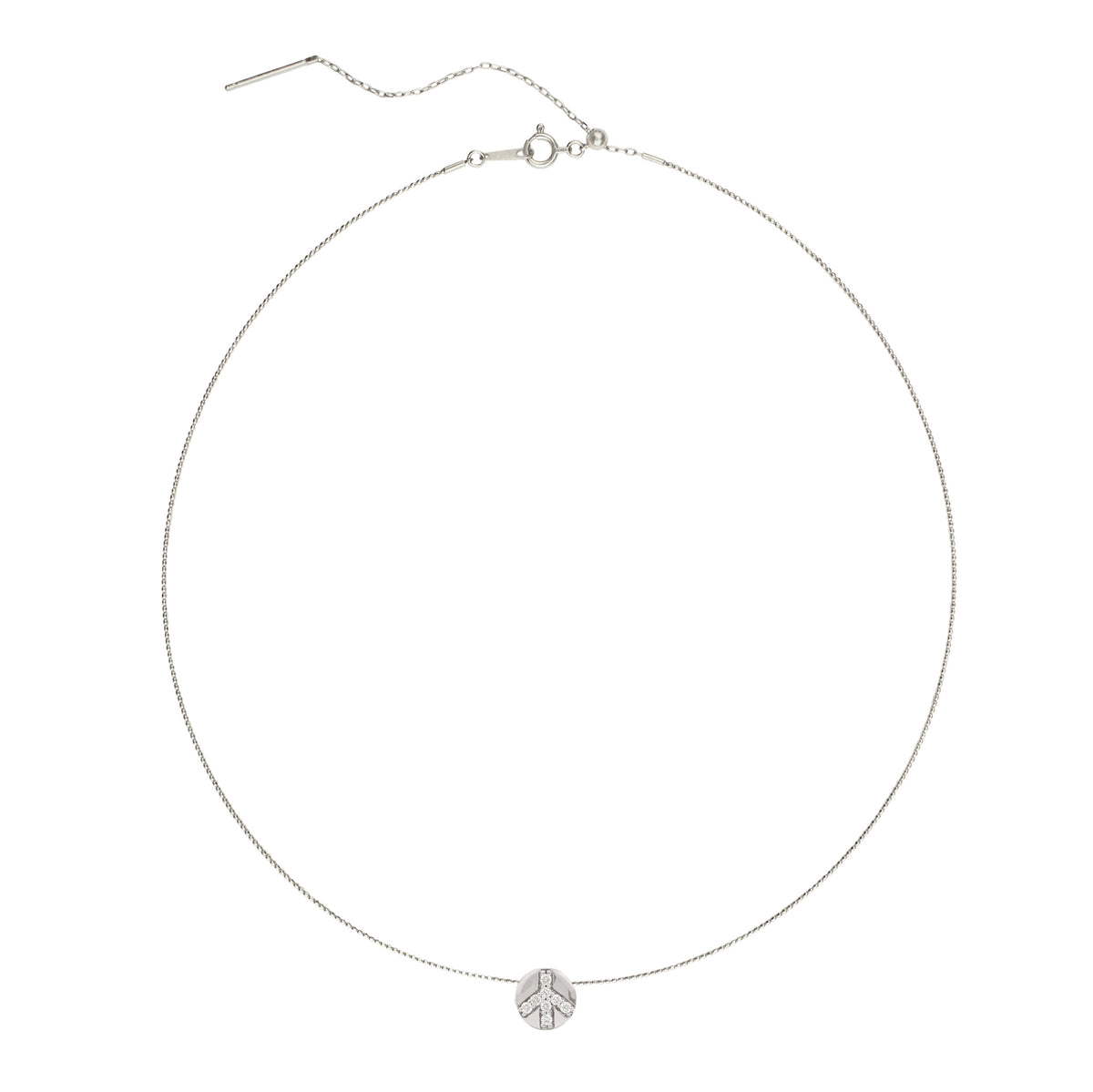 Diamond &amp; Gemstone Peace GemDropp Necklace