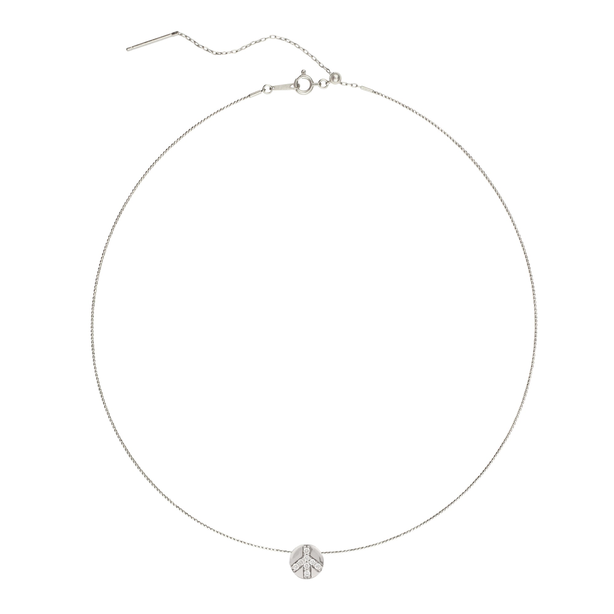 Diamond & Gemstone Peace GemDropp Necklace