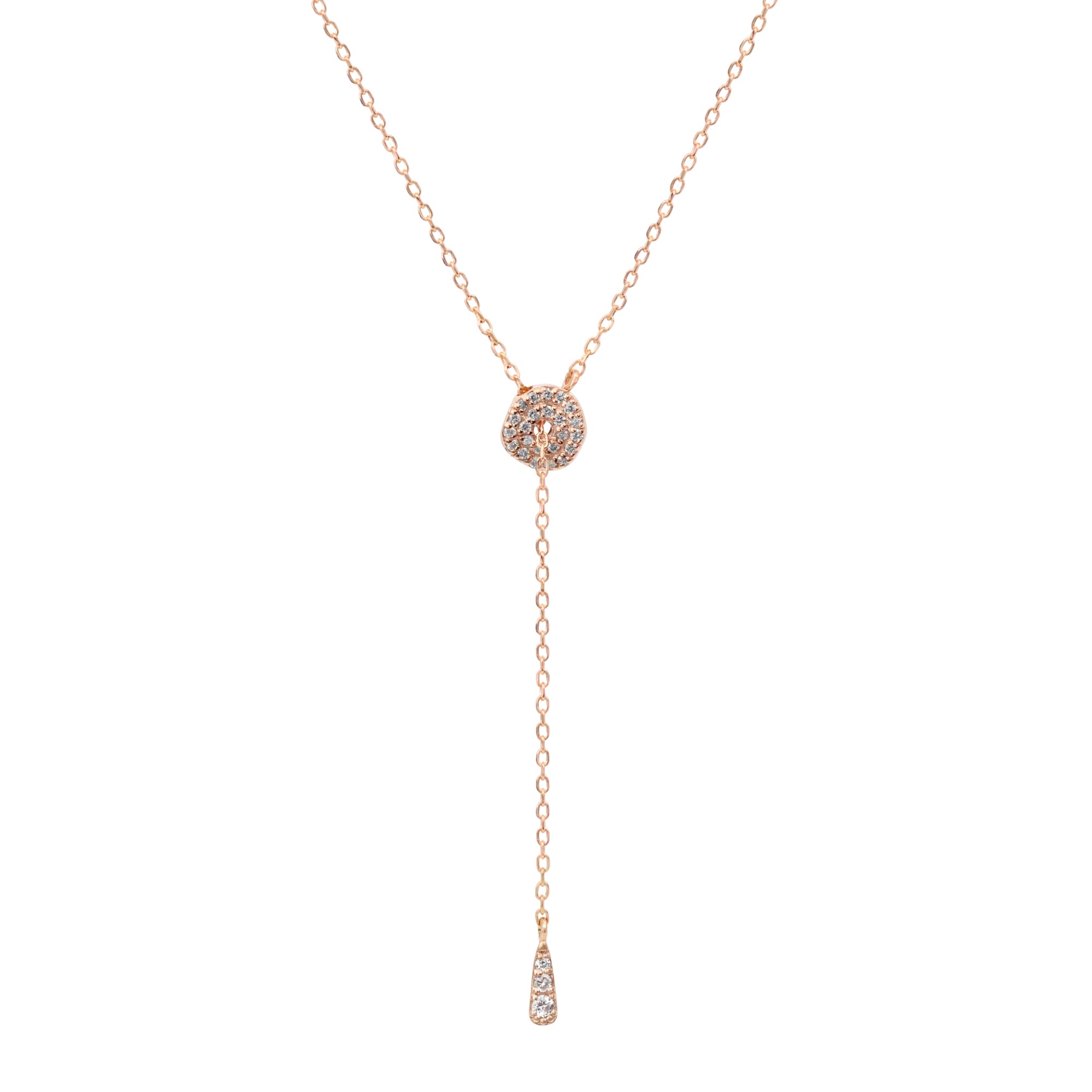Diamond 14K Circlet Necklace - Stevie Wren