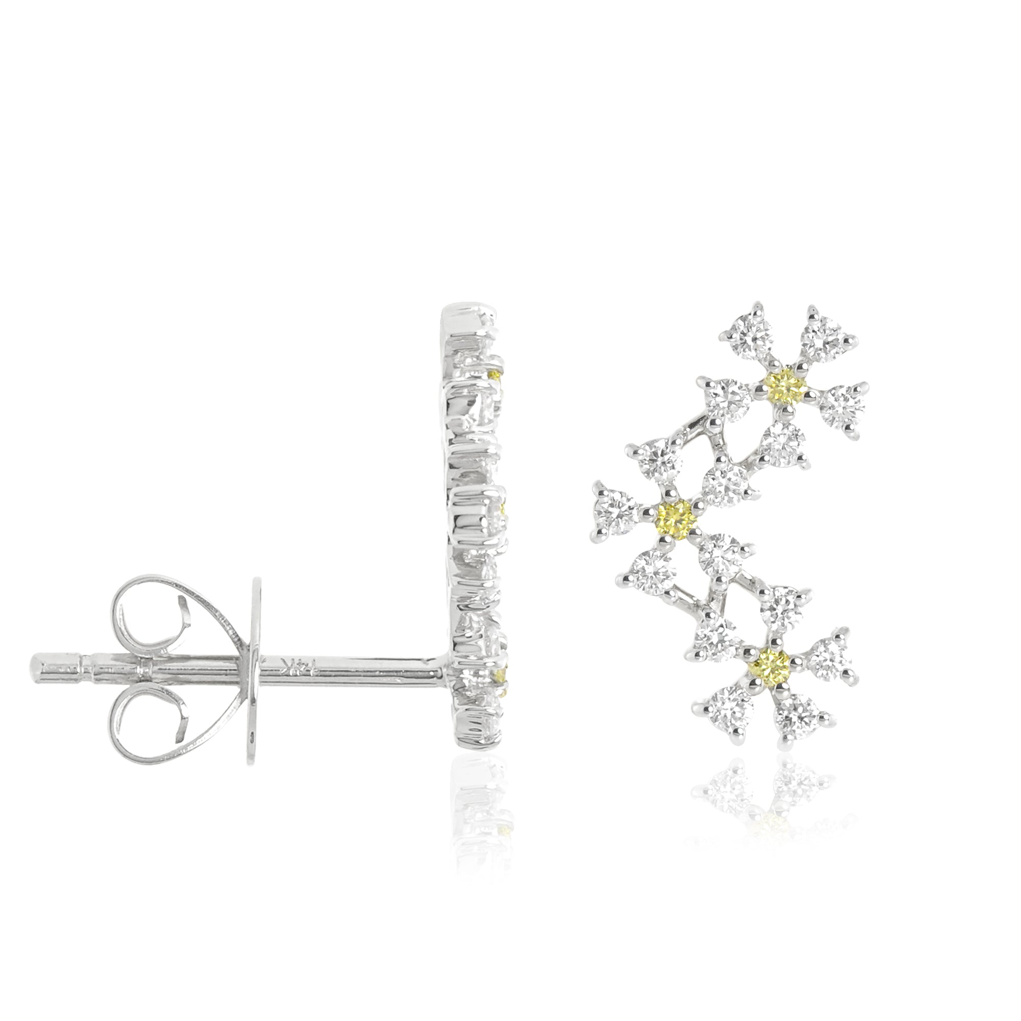 The Blooms 14K Gemstone Climber, Right