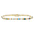 Gemstone 14K Bar Set Bracelet
