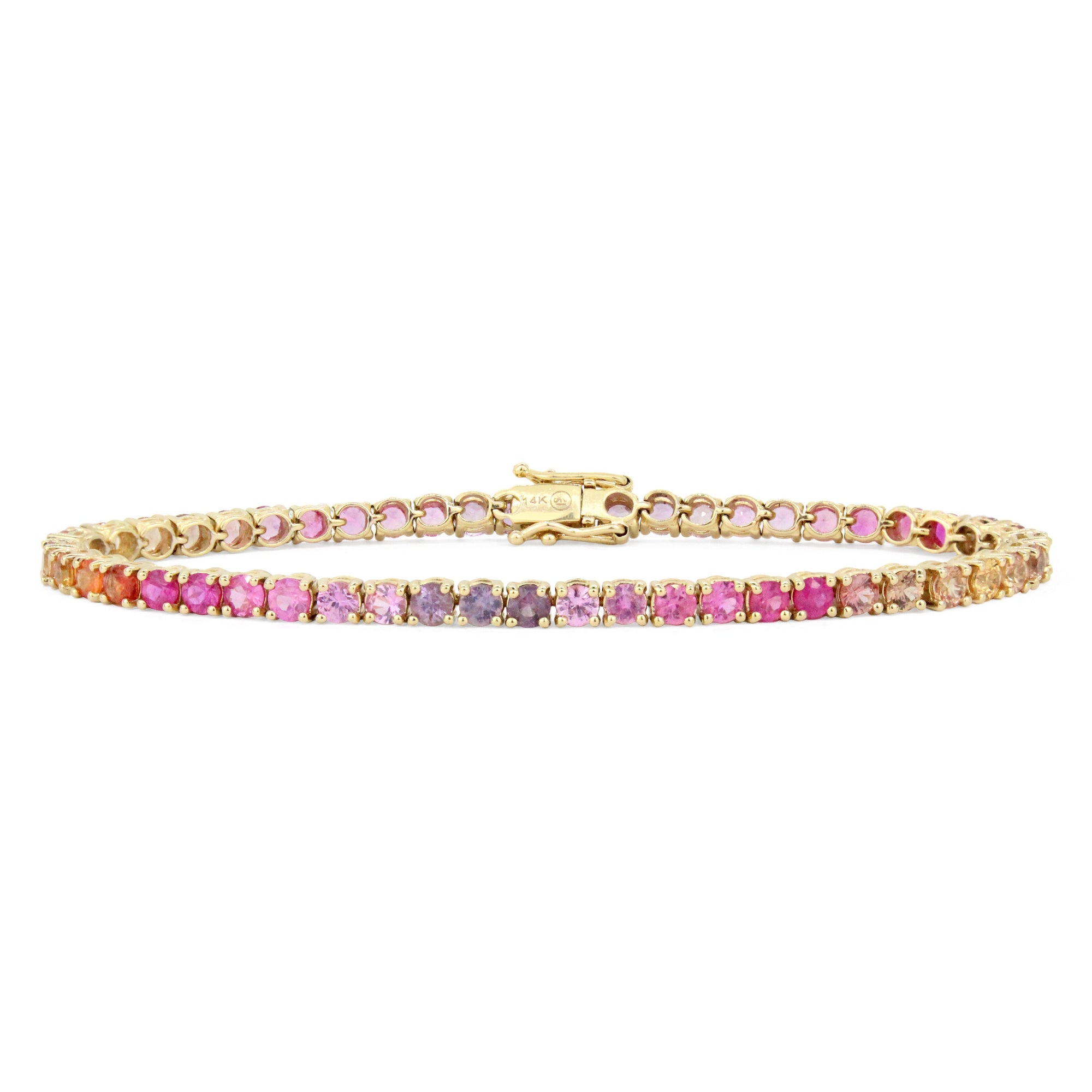 Ombre Tennis Bracelet in 14K Gold By Stevie Wren