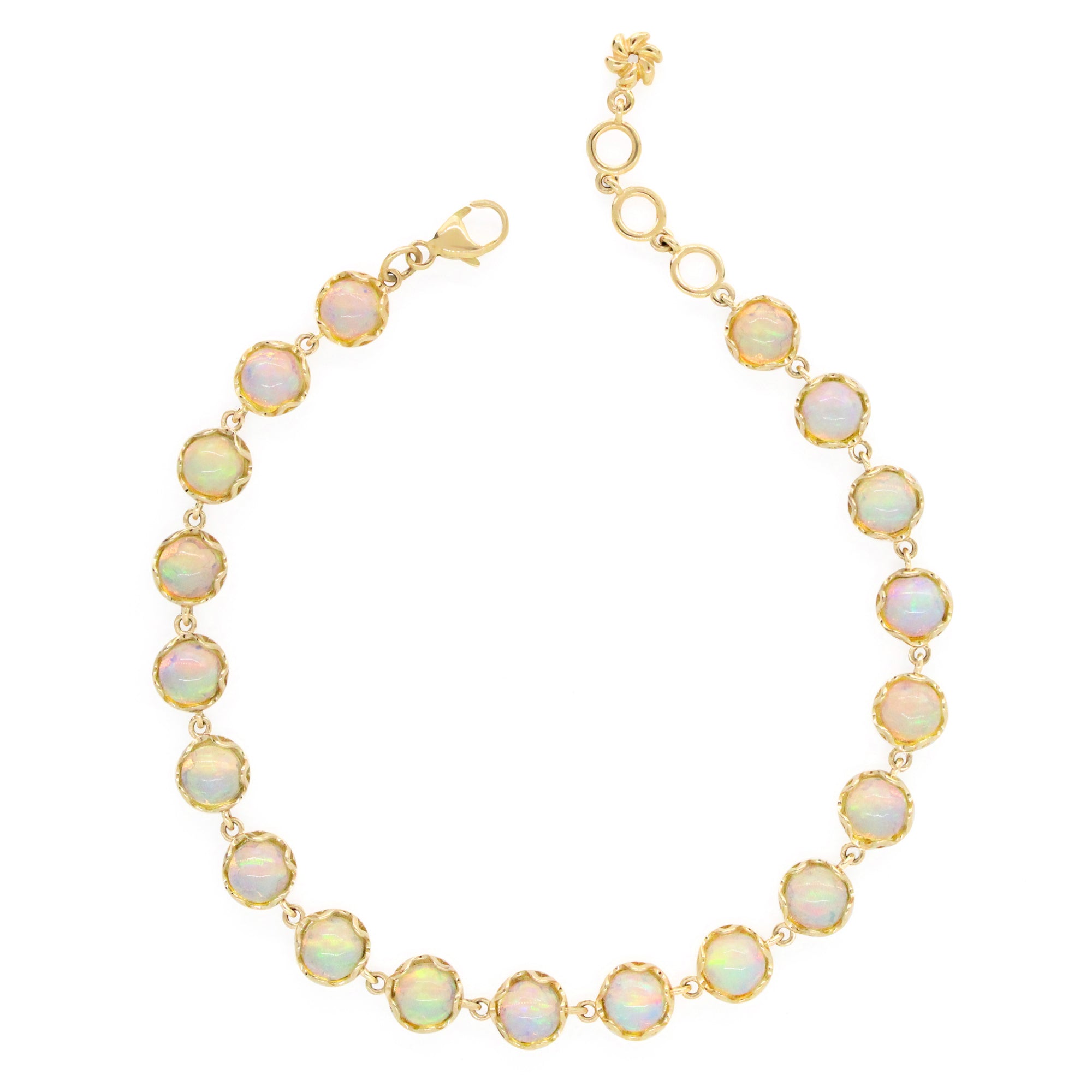 Circle of wisdom Bracelet シルバー×ゴールド The Mama Bear 14K Cabochon Bezel Bracelet - Stevie Wren