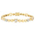 Honeycomb & Heart 14K Diamond & Gemstone Bracelet