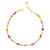 Colorful 14K Baguette & Round Gemstone Bracelet