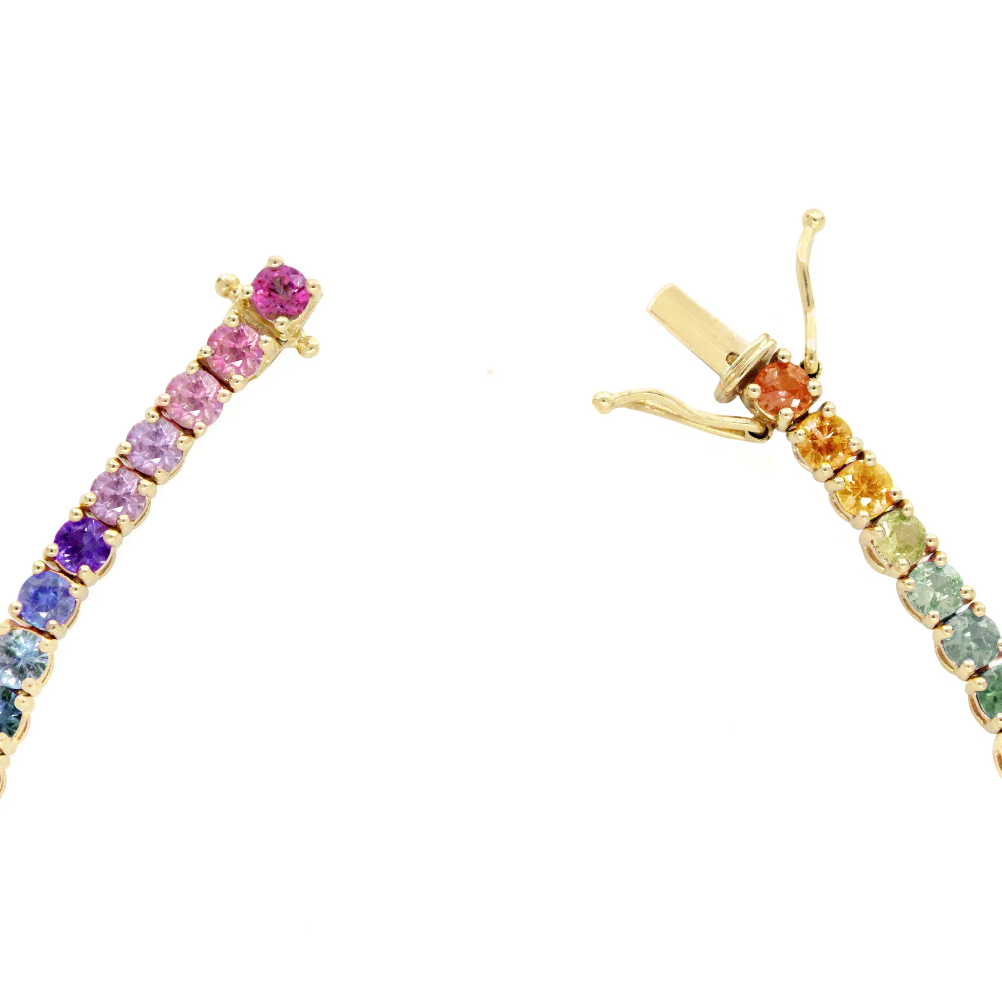 Ombre Tennis Bracelet in 14K Gold By Stevie Wren