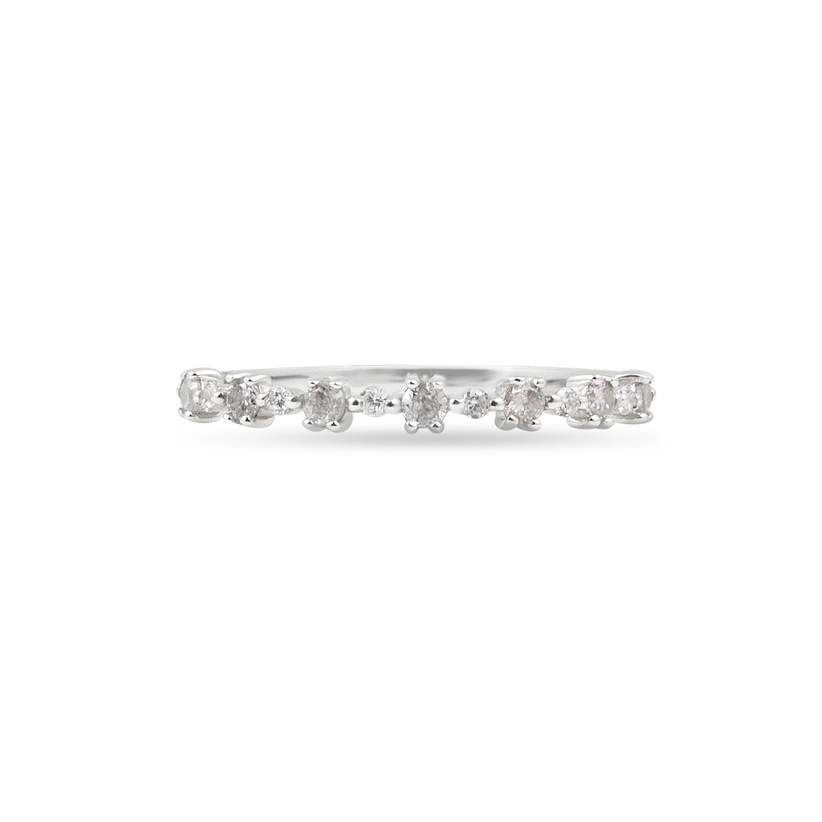 Diamond 14K Flowerette Ring