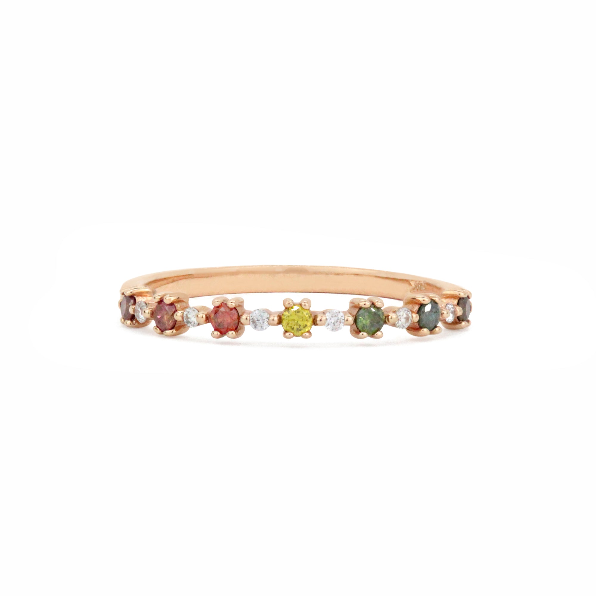 Diamond 14K Flowerette Ring