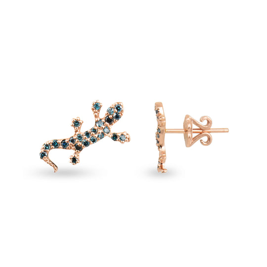 Diamond 14K Salamander Stud