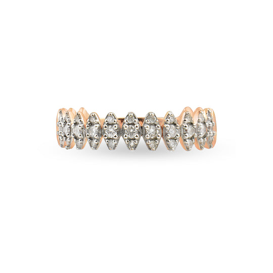 Diamond 14K Zig-Zag Ring