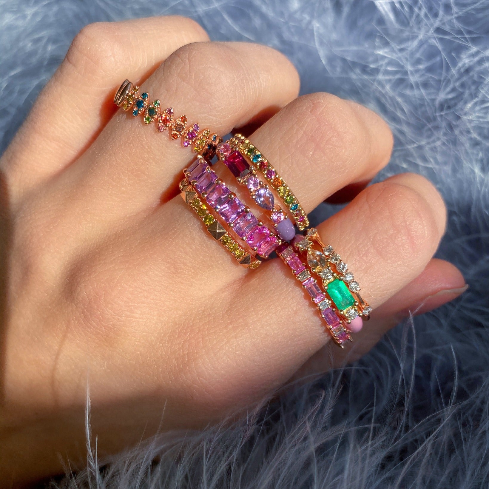 Diamond 14K Zig-Zag Ring