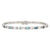 Gemstone 14K Bar Set Bracelet