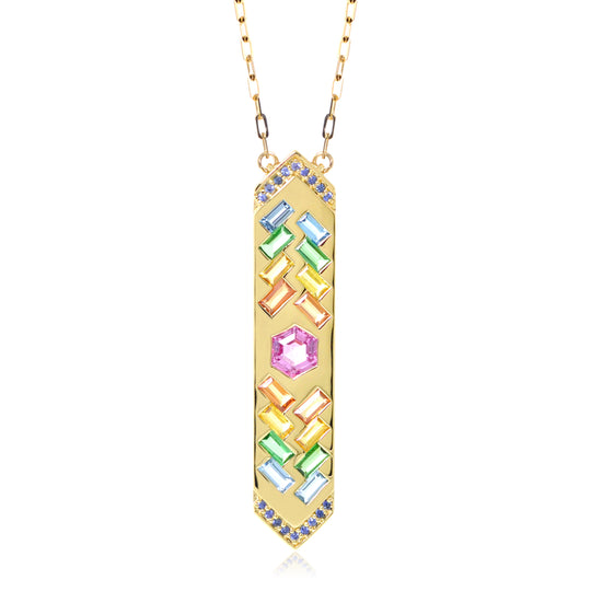 The Guardian 18K Gemstone Talisman Necklace