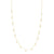 Collar con dije de oro de 14 quilates con forma de rayo mini